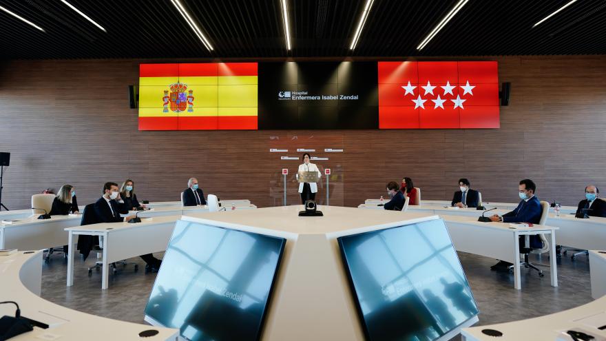 Díaz Ayuso inaugura el Hospital Enfermera Isabel Zendal