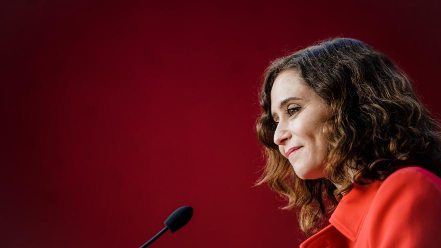 Primer plano de la presidenta interviniendo
