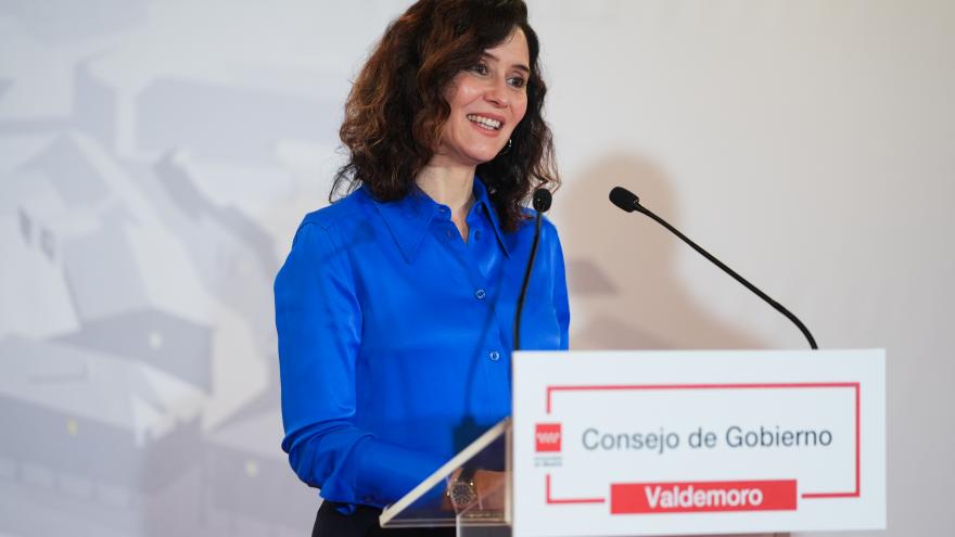 La presidenta Isabel Díaz Ayuso en Valdemoro
