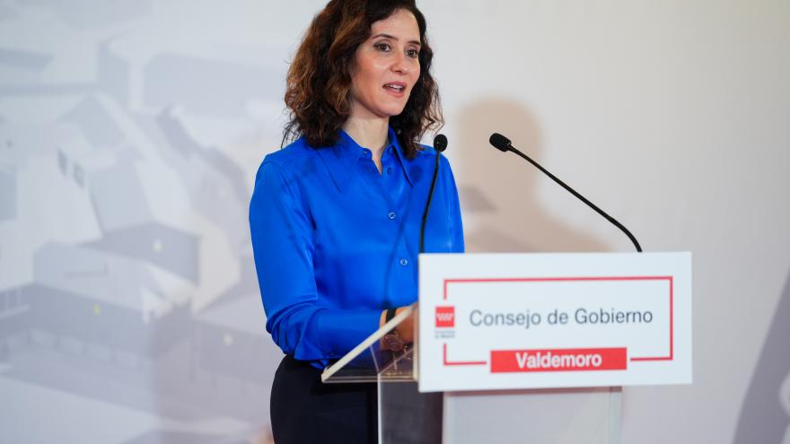 La presidenta Isabel Díaz Ayuso en Valdemoro