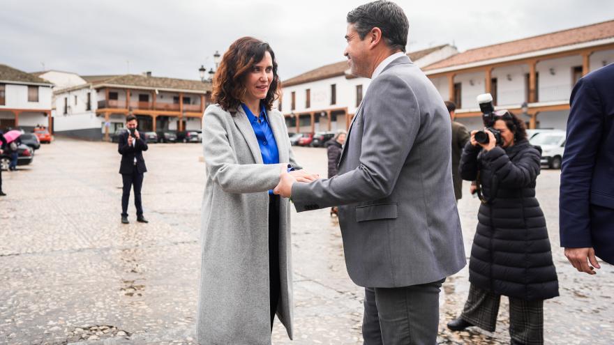La presidenta Isabel Díaz Ayuso en Valdemoro