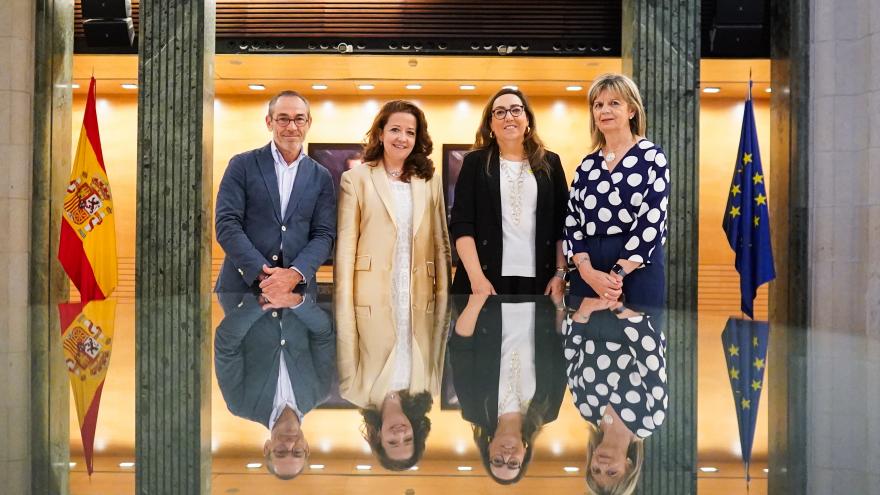 La consejera Fátima Matute durante una jornada sobre el cáncer de pulmón