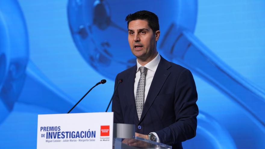 El consejero Emilio Viciana durante la entrega de los Premios de Investigación