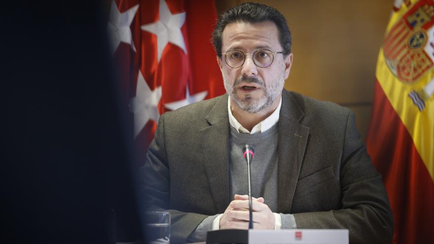 Javier Fernández-Lasquetty en un momento de la presentación de la calculadora del impuesto de Sucesiones