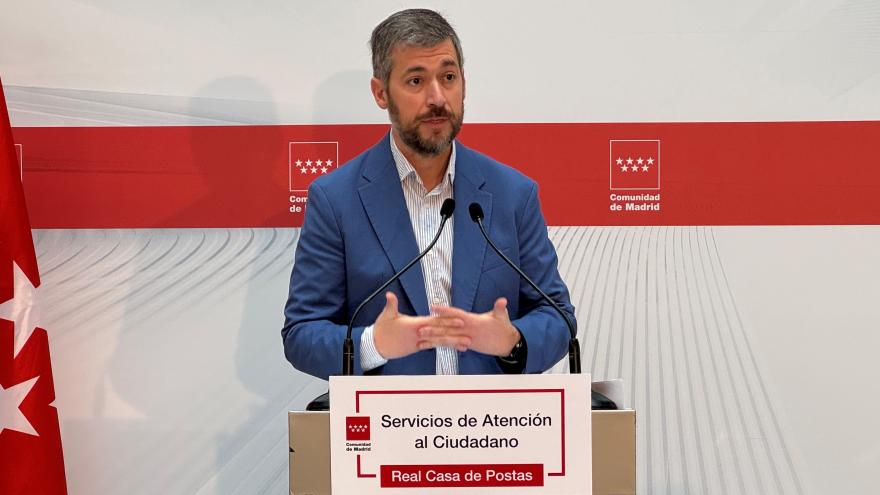 El consejero Miguel Ángel García Martín realizando un balance de los servicios de atención al ciudadano