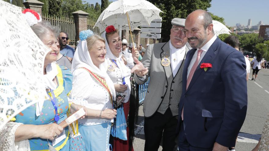 Rollán, con los madrileños en la pradera de San Isidro