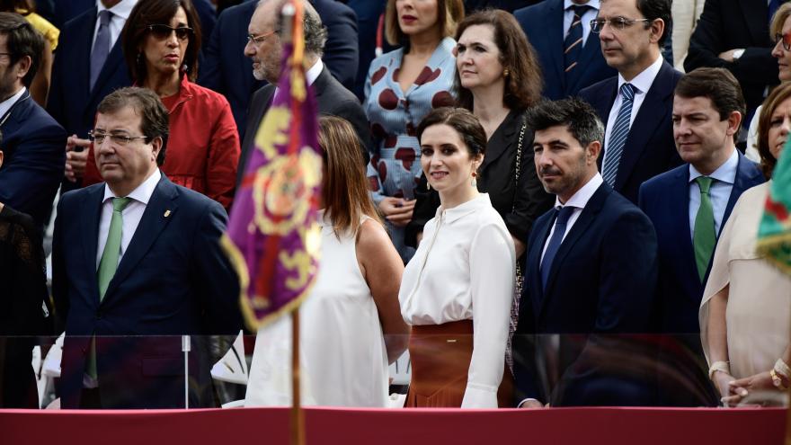 Díaz Ayuso asiste a la celebración del Día de la Fiesta Nacional presidida por los Reyes