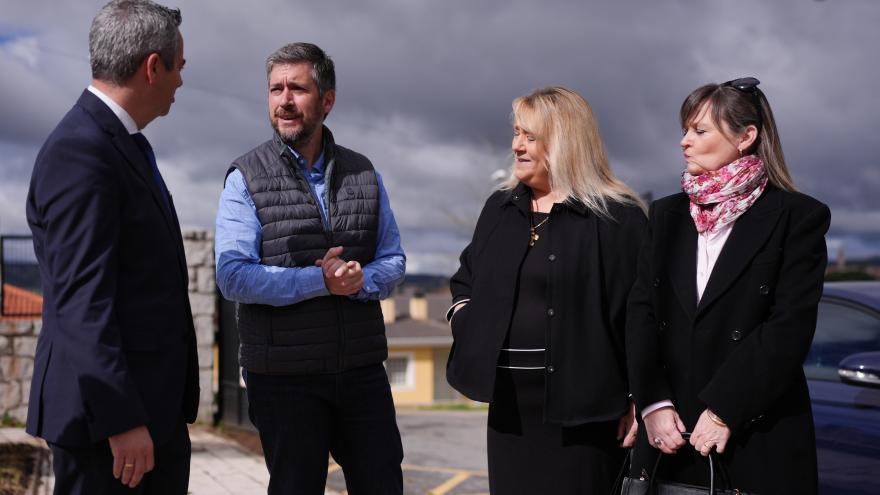 Miguel Ángel García Martín en un momento de su visita a varias actuaciones a cargo del PIR en Torrelaguna