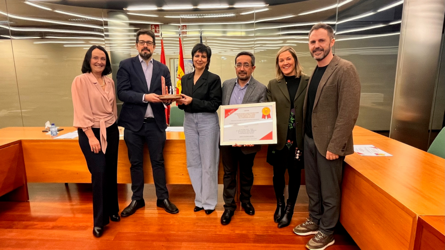 Yolanda Ibarrola durante la entrega del I Premio de Estudios e Investigación sobre Responsabilidad Penal Juvenil
