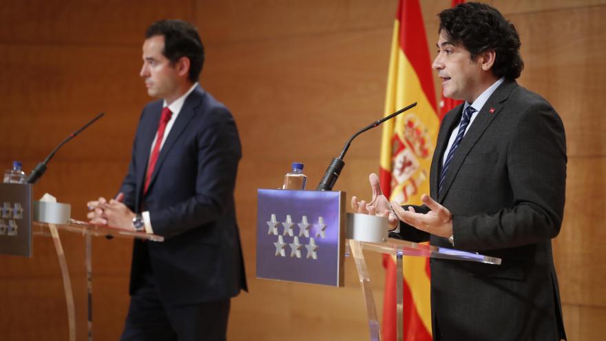 David Pérez durante la rueda de prensa tras el Consejo de Gobierno