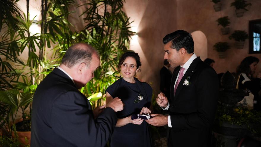 La presidenta Isabel Díaz Ayuso durante la presentación del Patronato-Lima Ciudad de los Reyes 