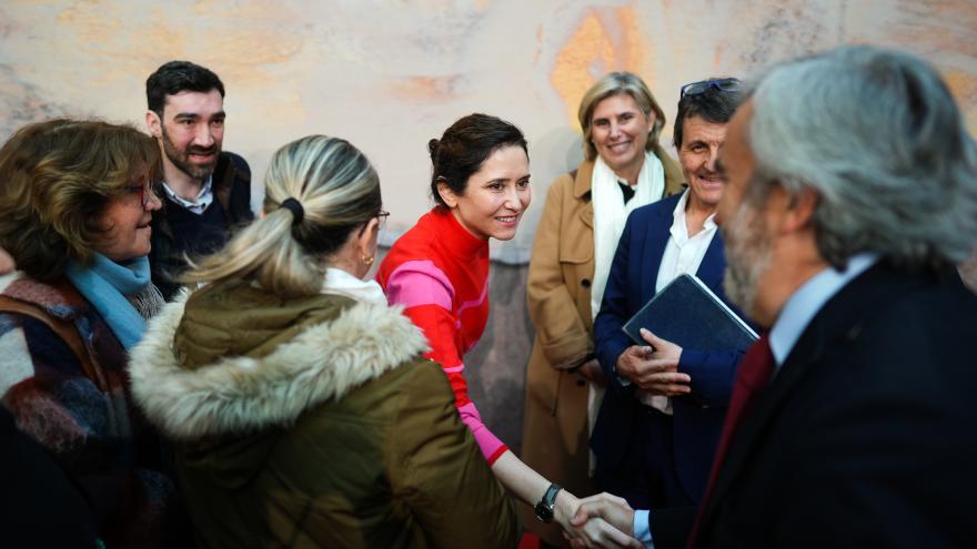 La presidenta Isabel Díaz Ayuso durante la presentación de la nueva Estrategia Madrileña de Atención a Personas con Discapacidad