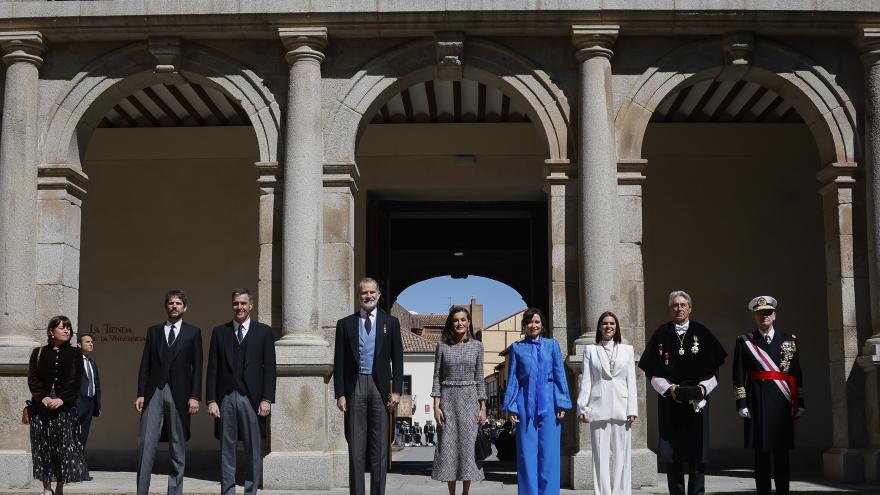 La presidenta Isabel Díaz Ayuso durante la entrega del Premio Cervantes 