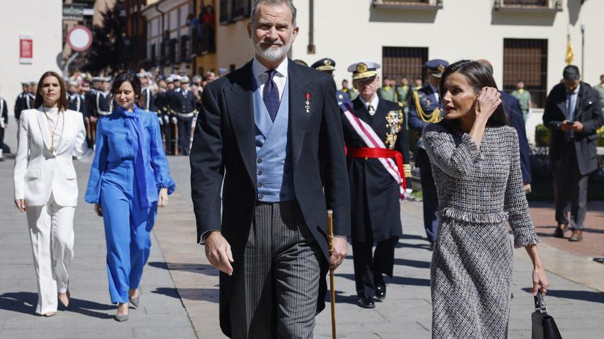 La presidenta Isabel Díaz Ayuso durante la entrega del Premio Cervantes 