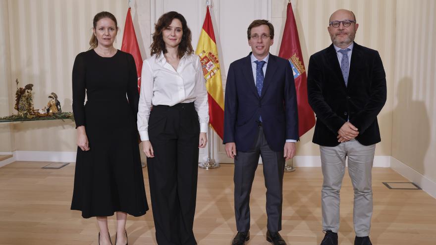 La presidenta de la Comunidad de Madrid, Isabel Díaz Ayuso, y el alcalde de la capital, José Luis Martínez-Almeid