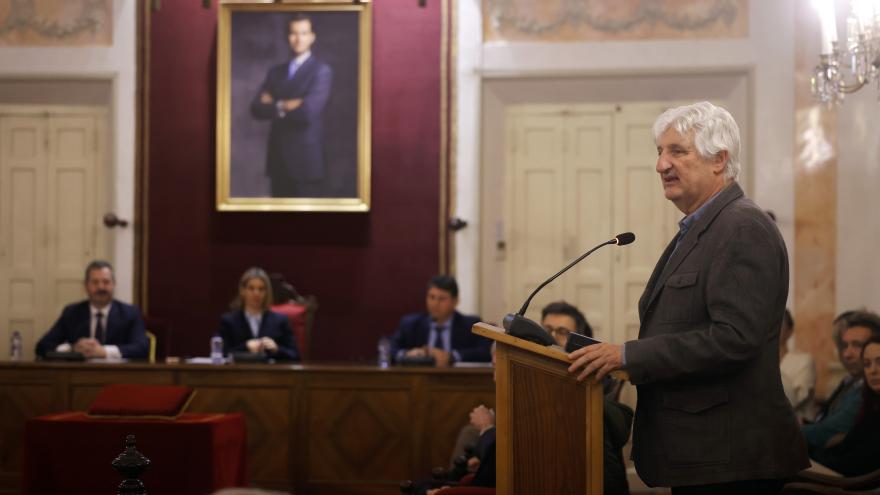 El consejero Mariano de Paco Serrano en la entrega del Premio Ciudad de Alcalá de Patrimonio Mundial al Museo Arqueológico y Paleontológico 