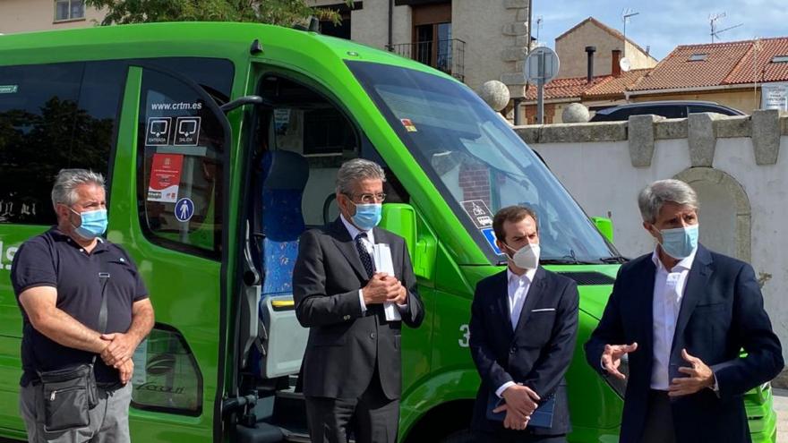 Ángel Garrido durante la visita