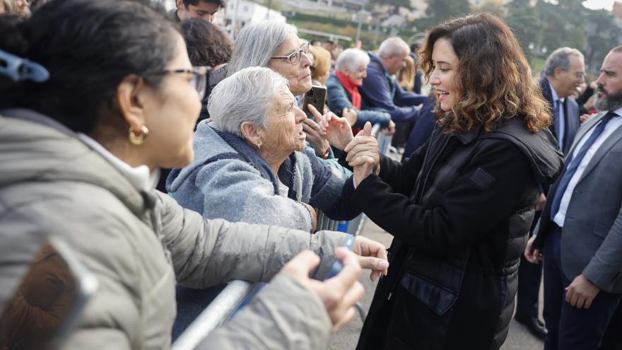 La presidenta Isabel Díaz Ayuso durante  la Misa Solemne por la festividad de Nuestra Señora Santa María la Real de la Almudena