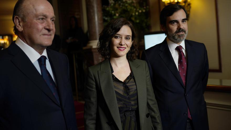 Isabel Díaz Ayuso durante el ciclo ‘Agendas cruzadas Madrid-Barcelona’ del Círculo Ecuestre