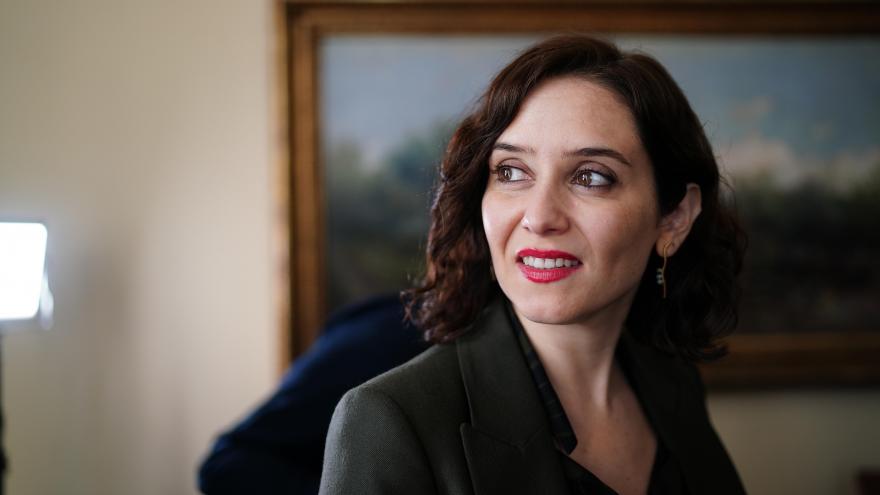 Isabel Díaz Ayuso durante el ciclo ‘Agendas cruzadas Madrid-Barcelona’ del Círculo Ecuestre