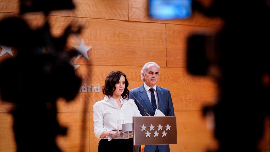 Isabel Díaz Ayuso durante la rueda de prensa posterior al Consejo de Gobierno
