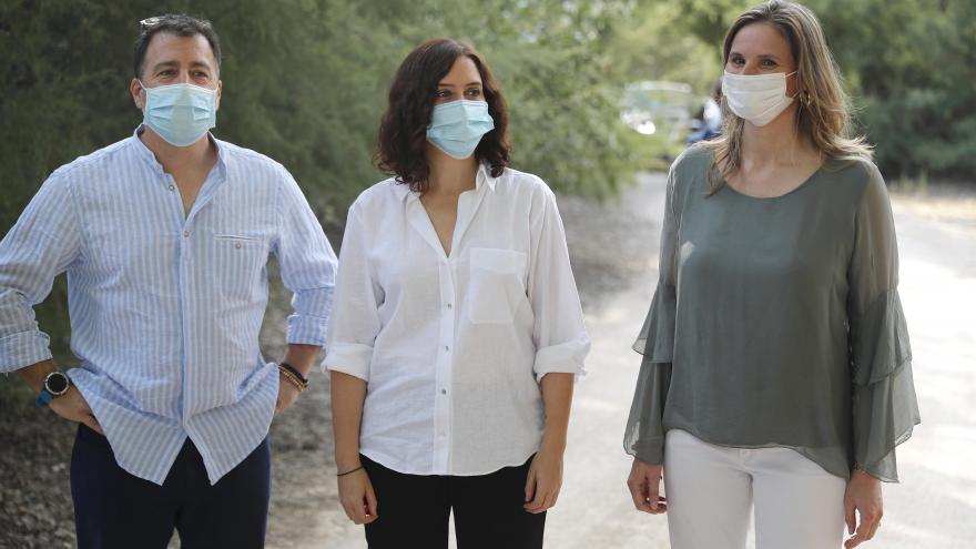Isabel Díaz Ayuso durante la presentación de Madrid en verde