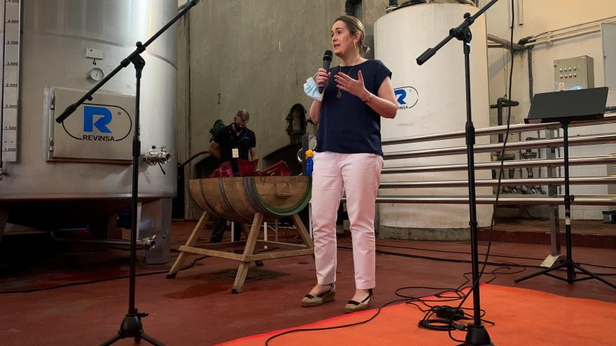 Marta Rivera durante la presentación de la programación de Música en las Villas de Madrid