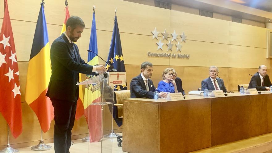 El consejero durante la celebración del acto
