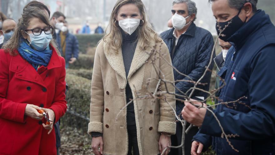 Paloma Martín durante la presentación el proyecto de restauración ecológica de los ecosistemas silvestres