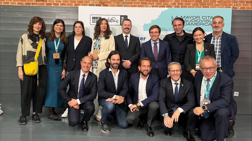 El consejero Mariano de Paco Serrano en el estreno del Clúster Audiovisual de Madrid