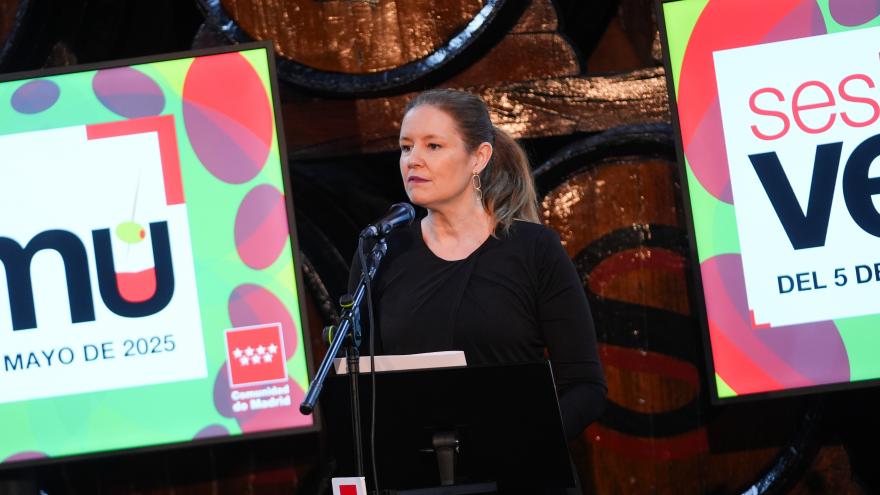 La consejera Ana Dávila durante la presentación de Sesión Vermú 2025