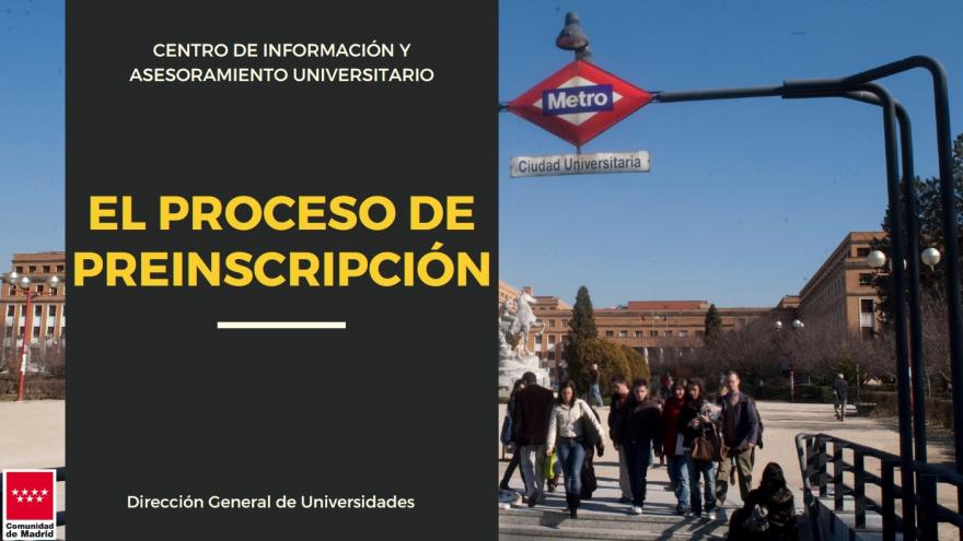 Portada proceso de preinscripción