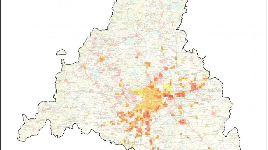 Mapa Inventario emisiones COVNM (Compuestos orgánicos volátiles no metánicos)