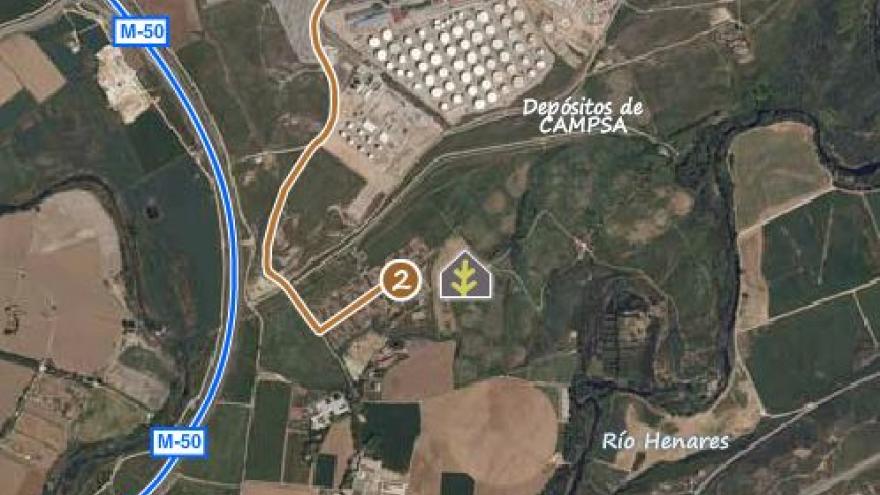 Acceso al Centro de educación ambiental Caserío de Henares