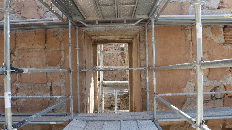 Trabajo de restauración en el Monasterio de Santa María la Real de Valdeiglesias