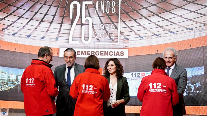La presidenta durante la entrega de los premios
