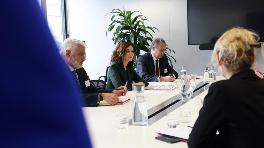 La presidenta durante la reunión