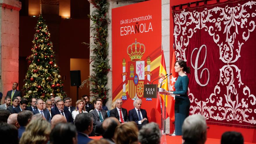 La presidenta durante su discurso en el acto