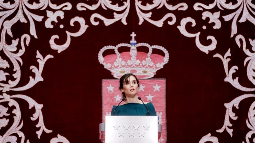 La presidenta durante su discurso en el acto