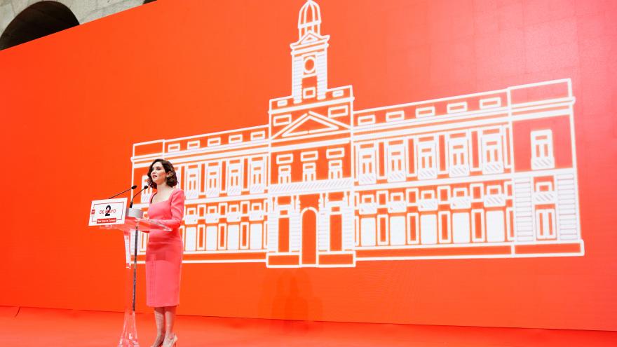 La presidenta en el atril durante su discurso