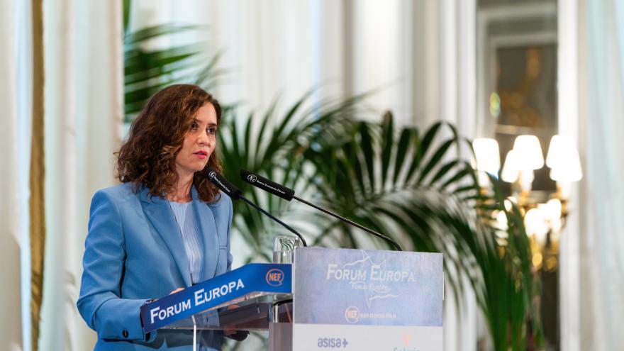 La presidenta durante su intervención