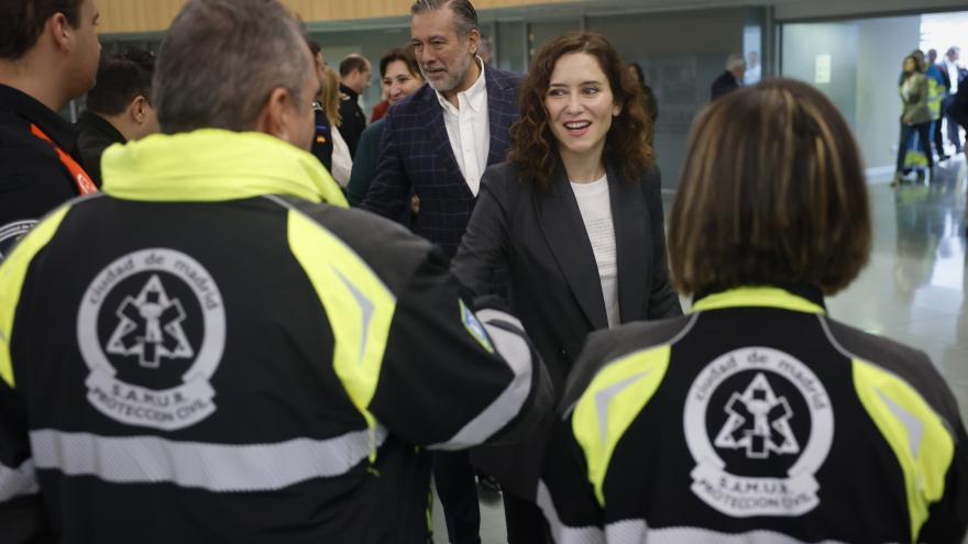 La presidenta durante su visita a ASEM112