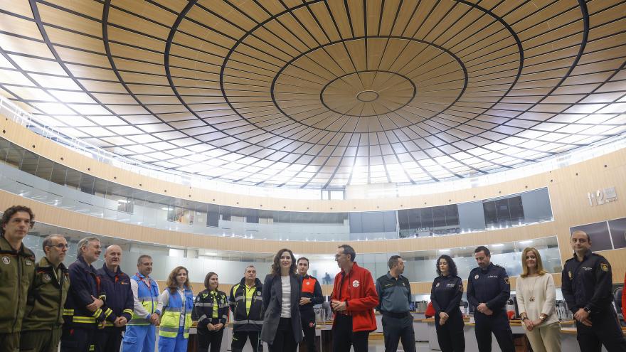 La presidenta durante su visita a ASEM112
