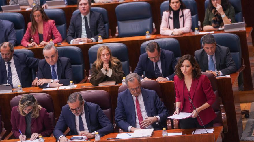 La presidenta durante su intervención