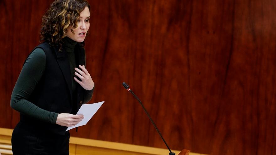 La presidenta durante su intervención en la Asamblea