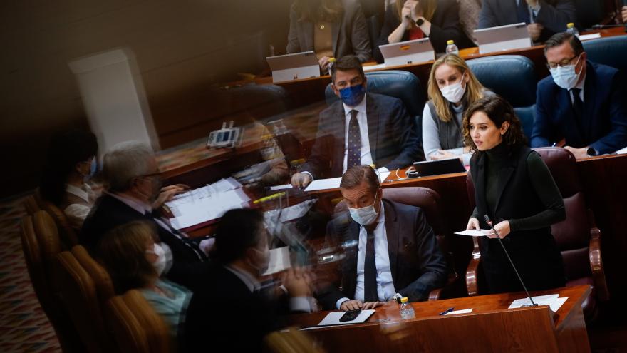 La presidenta durante su intervención en la Asamblea