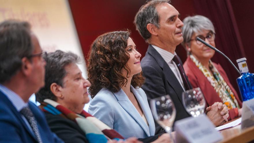 La presidenta durante su intervención en el encuentro de escuelas católicas