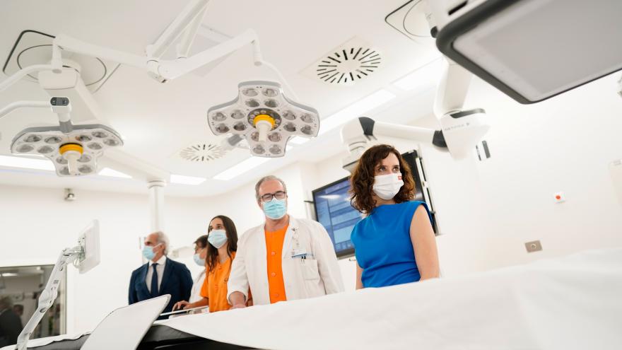 La presidenta en la visita al nuevo Centro Quirúrgico del Hospital