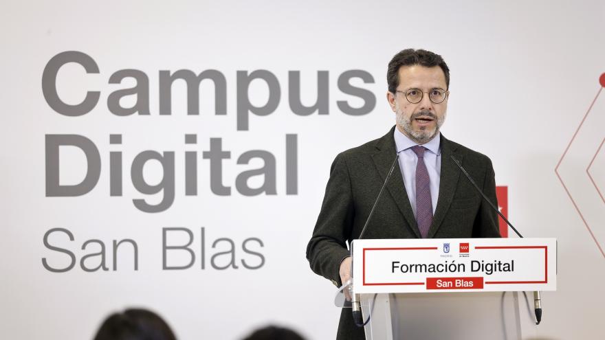 El consejero Javier-Fernández Lasquetty durante su intervención