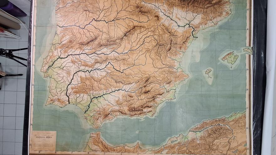 mapa geográfico península ibérica